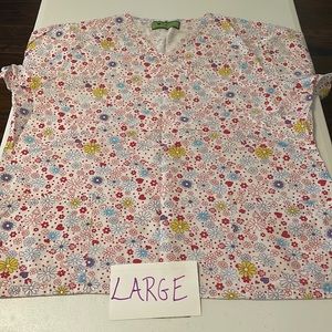 I Care Scrubs Top Large